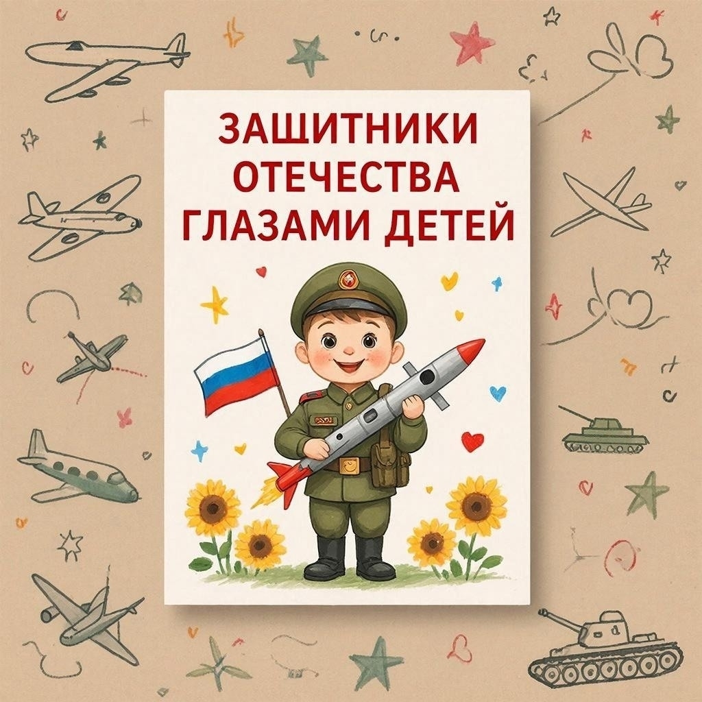 Творческий конкурс «Защитники Отечества глазами детей»